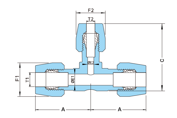 PTFE RT-type Specification Drawing