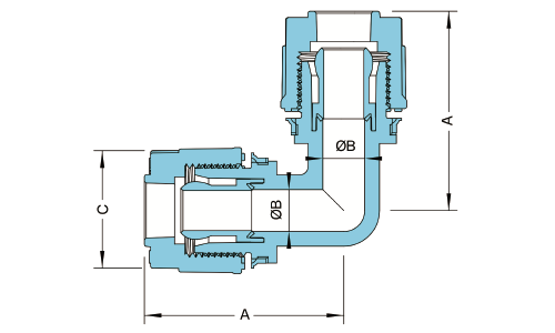 PFA Union Elbow Insert Type產品圖