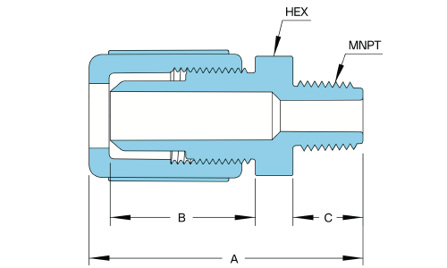 PFA Male NPT Connector