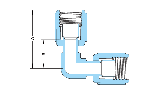 PFA Compact Equal Elbow Fitting產品圖