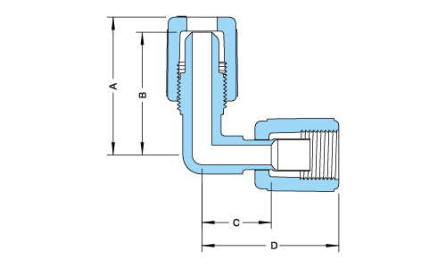 PFA Compact Reducing Elbow Fitting產品圖